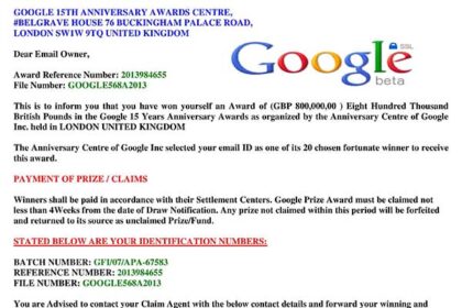 Award Winning Prize