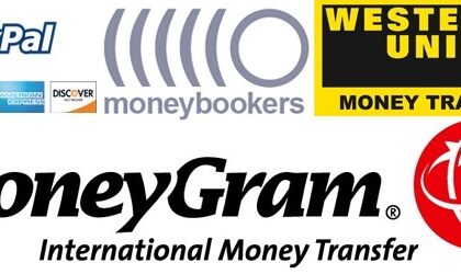 Western-Union, MoneyGram, Bank-Wire-Transfer