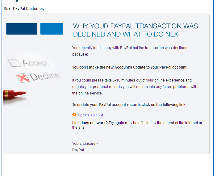 email scam examples paypal account suspended fraudswatch com