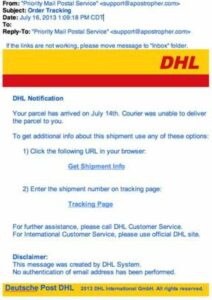 DHL Scam Letter