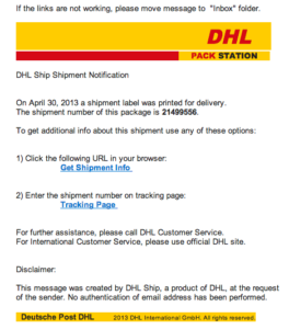 DHL Scam