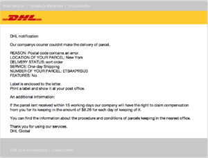 DHL Scam