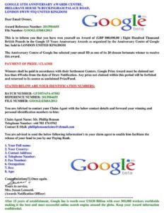 Google Winning Notification 12 3