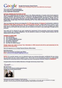 Google Winning Notification 7 3