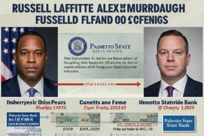 Alex Murdaugh and Russell Laffitte in court.
