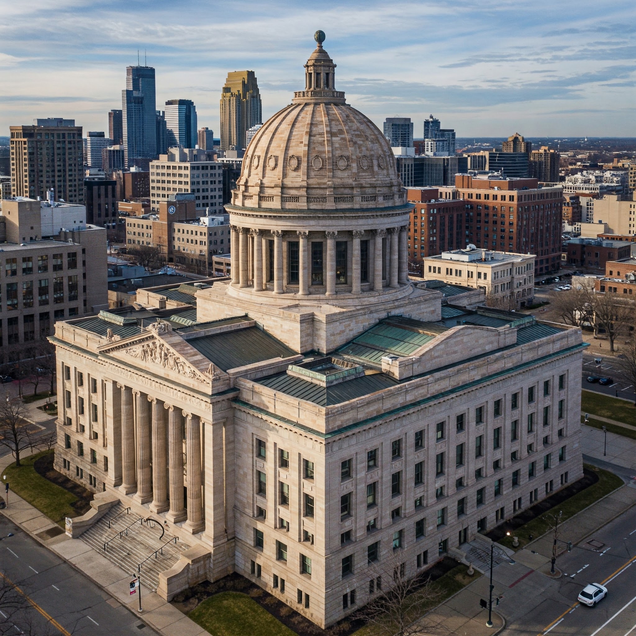 U.S. District Courthouse in Minneapolis, where Gabriel Luthor and Elizabeth Brown face federal indictment for an alleged $15 million healthcare fraud scheme involving neurofeedback billing.
