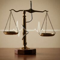 Abstract image representing the conviction of a Louisiana nurse practitioner for telehealth and DME Medicare fraud.