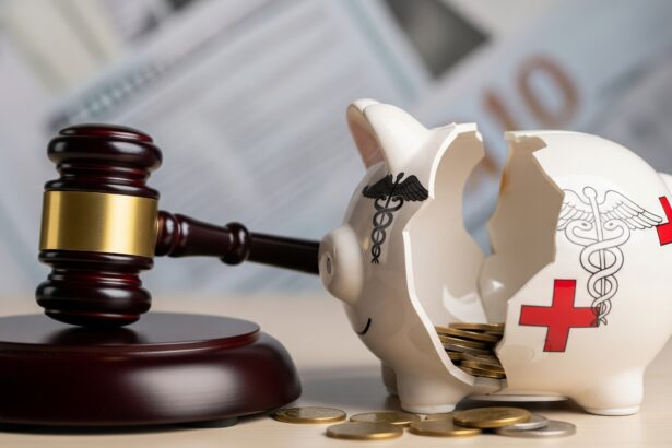 Symbolic image of justice for Medicare fraud: a gavel beside a broken piggy bank with medical symbols, representing the NOVA DME healthcare fraud scheme and sentencing.