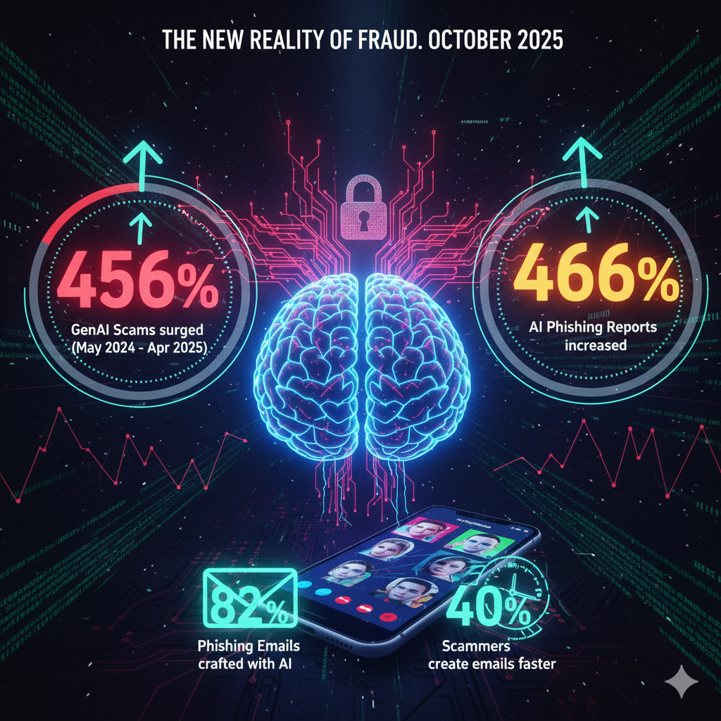 The Trust Illusion: Your Definitive Guide to Surviving the Top AI Scams of 2025 1 ai fraud statistics 2025 genai phishing surge